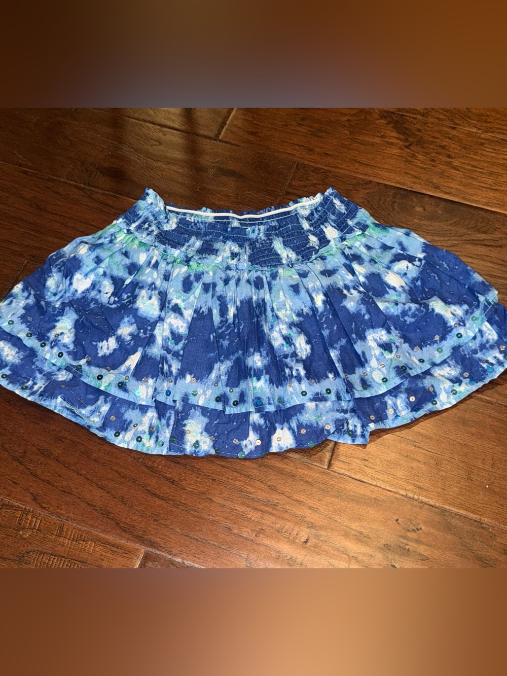 NWOT Justice Girls Blue, Green White Skort size 12